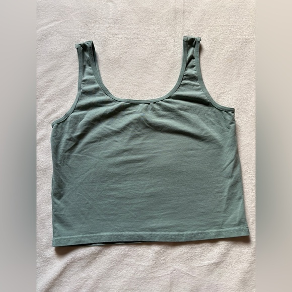 Sage Green Crop Top Tank - Large - Picture 4 of 5